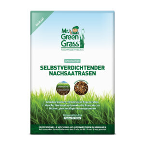 Selbstverdichtender Nachsaatrasen - Rasensamen - Mr. Green Grass®