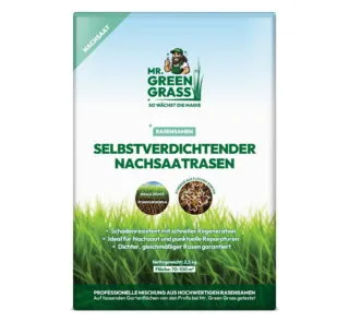 Selbstverdichtender Nachsaatrasen – Rasensamen – Mr. Green Grass®
